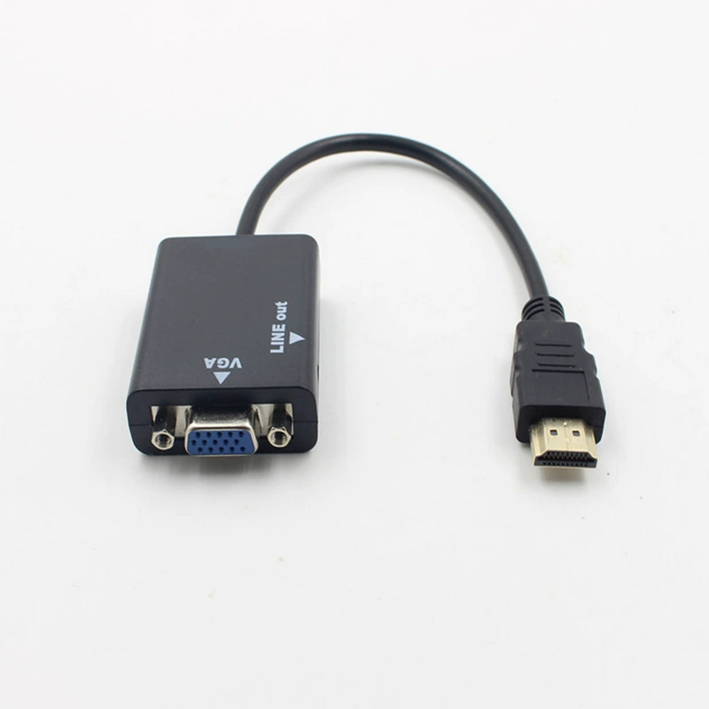 HDMI в VGA с аудио, переходник HDMI→VGA с аудио, HD-конвертер