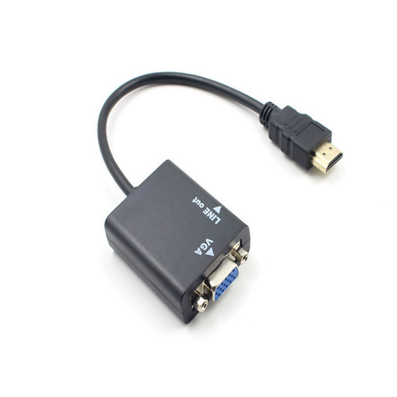 HDMI в VGA с аудио, переходник HDMI→VGA с аудио, HD-конвертер