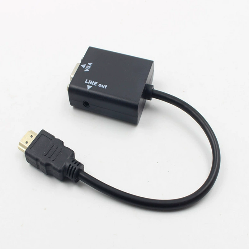 HDMI в VGA с аудио, переходник HDMI→VGA с аудио, HD-конвертер