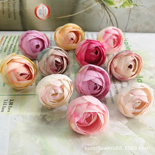 Special sale small camellia flower head flower artificial flower fake flower corsage wrist flower head flower sugar box handmade diy