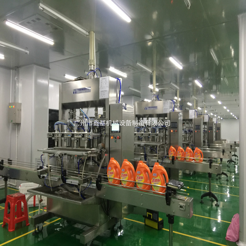 8头活塞灌装机 全自动液体灌装机 500ML酱料漱口水电发水灌装机器