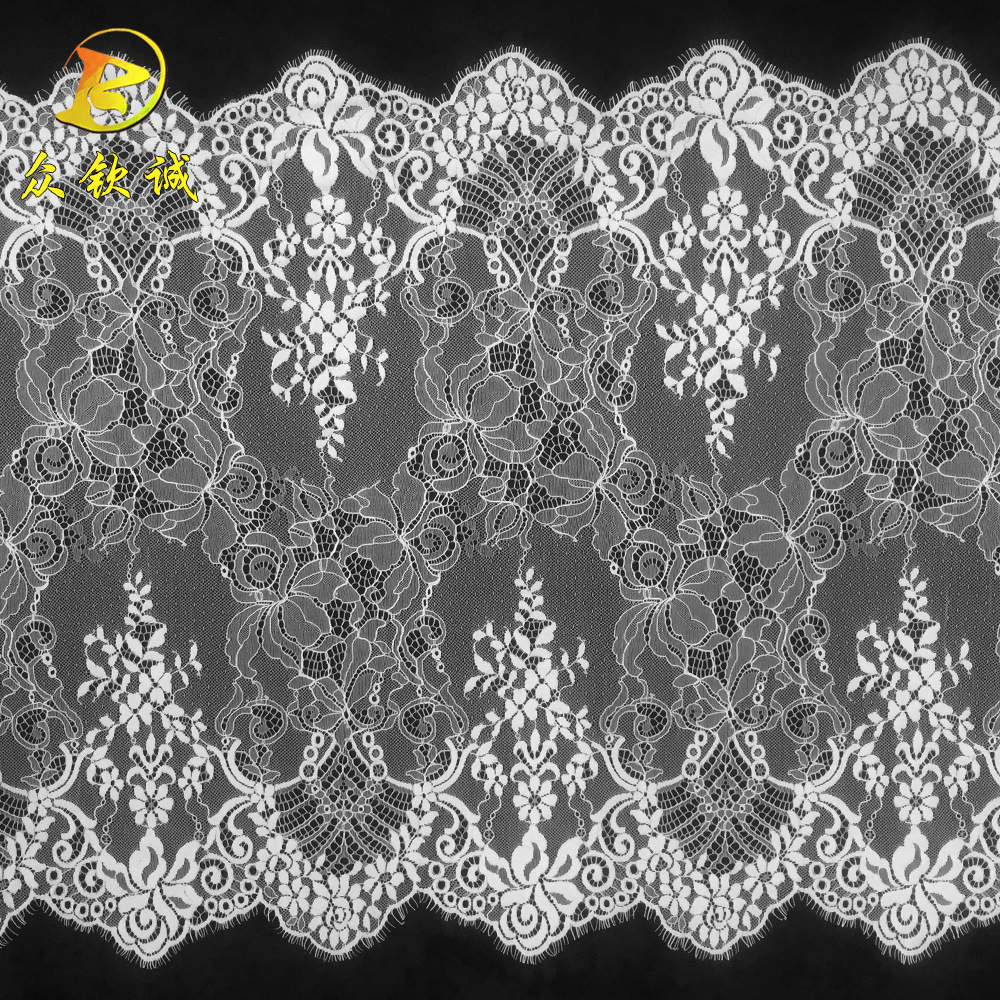 长乐工厂 61cm睫毛蕾丝花边 衣服applique贴花蕾丝花边 窗帘花边