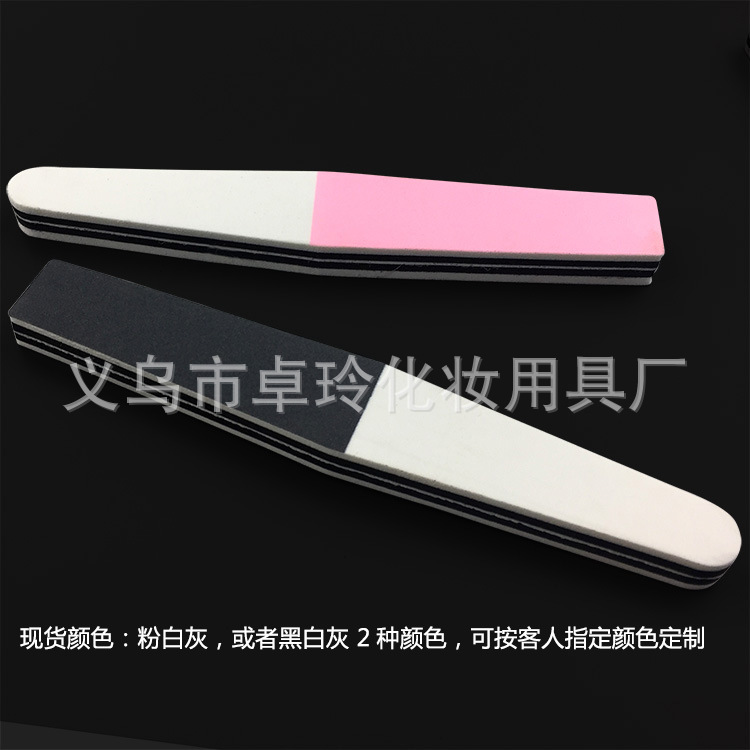 Tira de pulido engrosada de 3 lados profesional tira de pulido de doble cara de diamante esmalte de uñas tira de pulido especial de tres colores