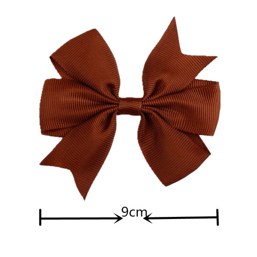 2024 European and American hair accessories, ribbed swallowtail ribbon, V-shaped bow hair accessories, hairpins, children's fashion hairpins