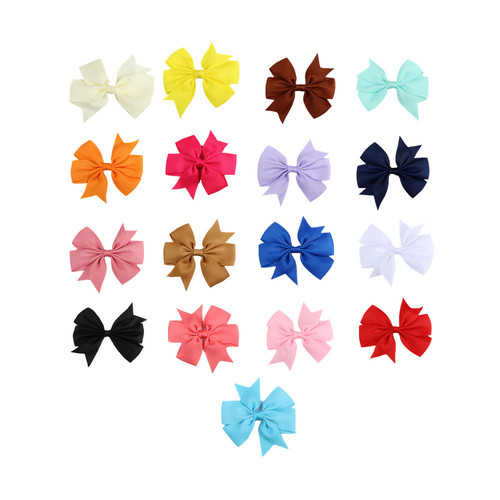 2024 European and American hair accessories, ribbed swallowtail ribbon, V-shaped bow hair accessories, hairpins, children's fashion hairpins