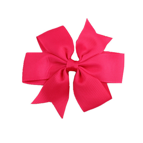 2024 European and American hair accessories, ribbed swallowtail ribbon, V-shaped bow hair accessories, hairpins, children's fashion hairpins