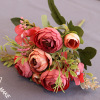 Realistic mountain tea, decorations contains rose, plastic photography props, bouquet