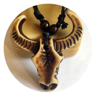 European and American retro necklace foreign trade exaggerated popular cow head Amazon popular necklace scenic spot wholesale