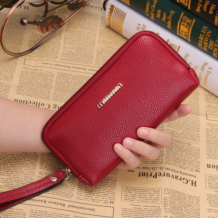 Dai Oya 2022 Summer New Fashion Women's Hand Wallet Lychee Pattern Coin Purse Casual Women's Bag Clutch