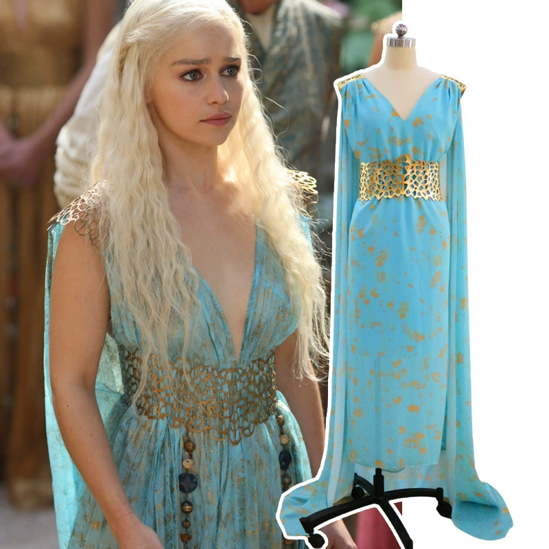 Косплей-костюм Дейенерис полный набор (Game of Thrones) — женское сценическое платье, размеры S–XXL