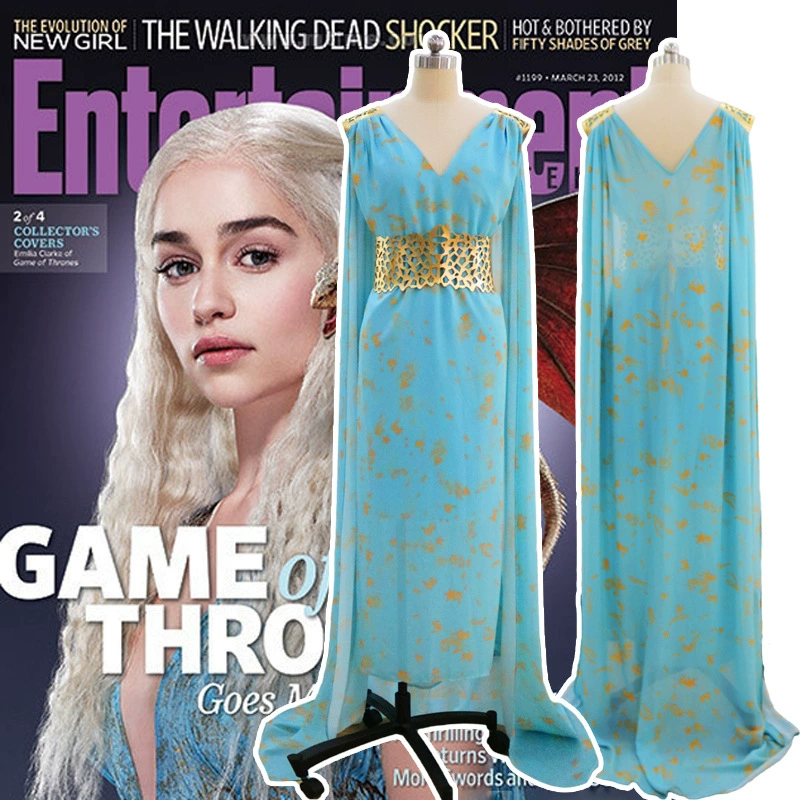 Косплей-костюм Дейенерис полный набор (Game of Thrones) — женское сценическое платье, размеры S–XXL