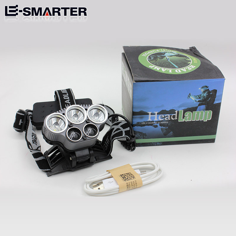 Luz fuerte transfronteriza faro recargable noche pesca luz fuerte faro luz láser lámpara de equipo de ventilador militar faro táctico