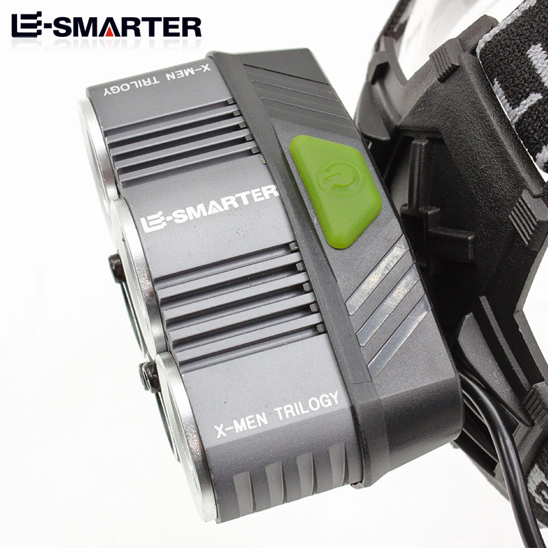 Luz fuerte transfronteriza faro recargable noche pesca luz fuerte faro luz láser lámpara de equipo de ventilador militar faro táctico