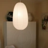 White winter melon encrypted paper lamp with lamp cord + lamp holder + warm light bulb