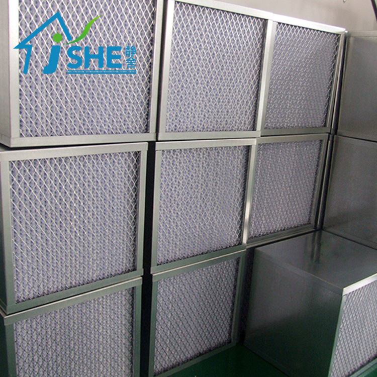 厂家直销金属框高效有隔板过滤器过滤网滤芯双面护网可