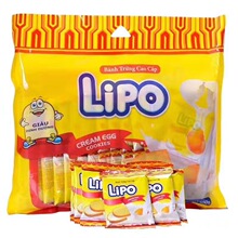 越南进口 Lipo 利葡奶油味面包干休闲零食300g