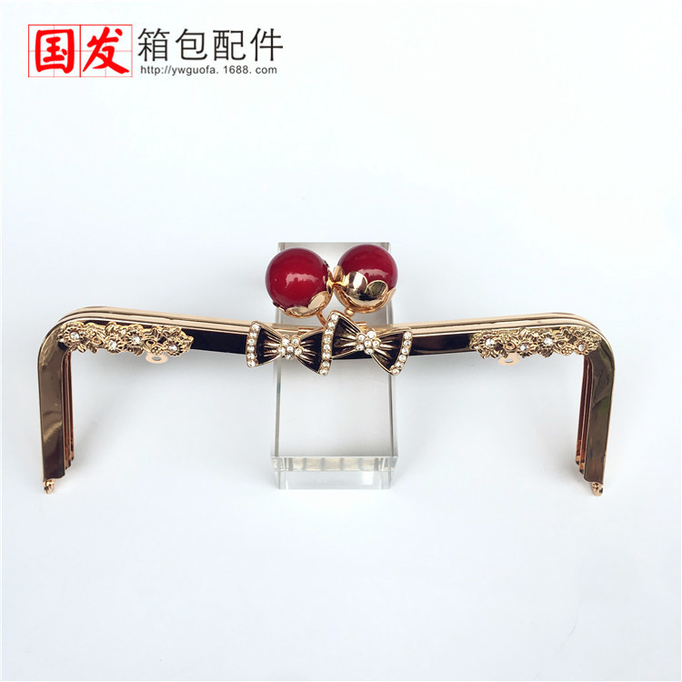 [agujero de tornillo] 23.5cm cintura cóncava sin agujero arco de perla de loto oro 0581 - QJ