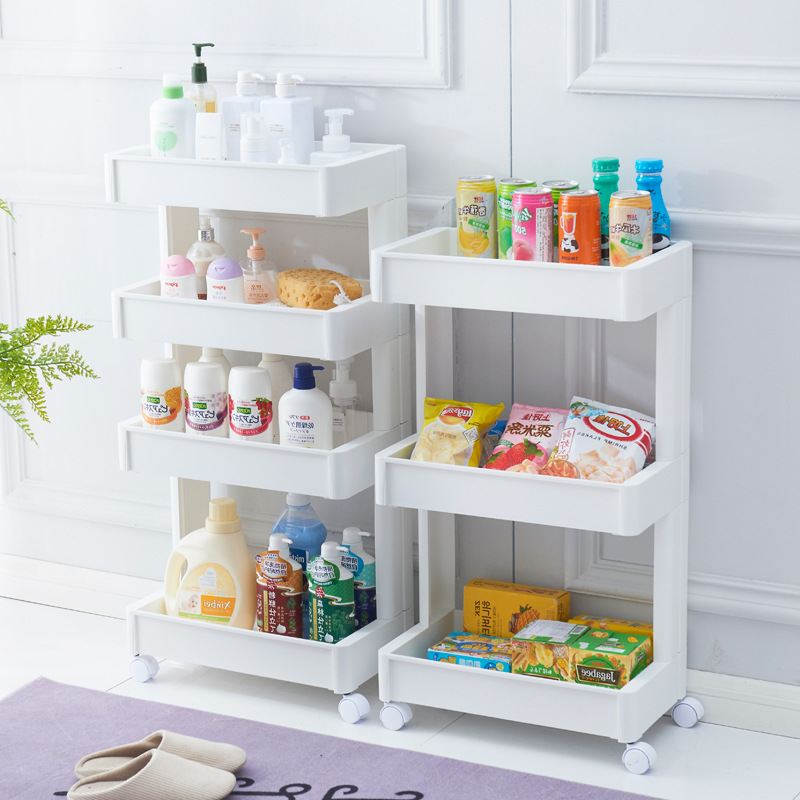 Wholesale Japanese Kitchen Rack Refrigerator Side Gap Rack Toilet Bathroom Storage Finishing Rack Toy Storage