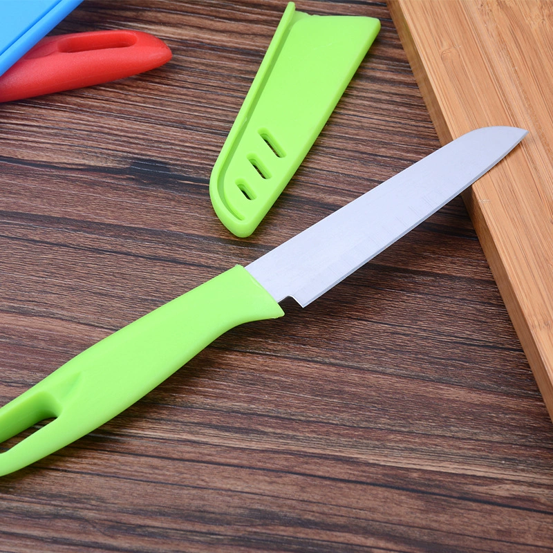 Fruit knife Jiameihua portable candy-colored stainless steel, multi-function peel & cut