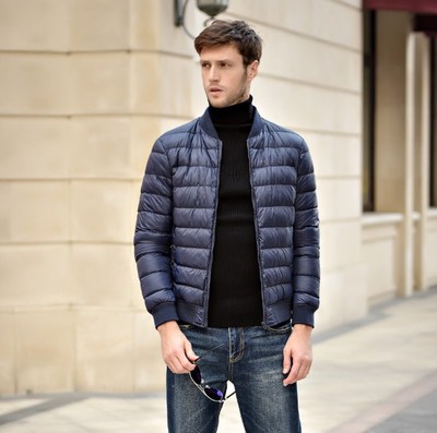 Cross border Autumn and winter Stand collar Jacket Down Jackets Large Self cultivation fashion Stand collar have cash less than that is registered in the accounts mlb coat Couples dress