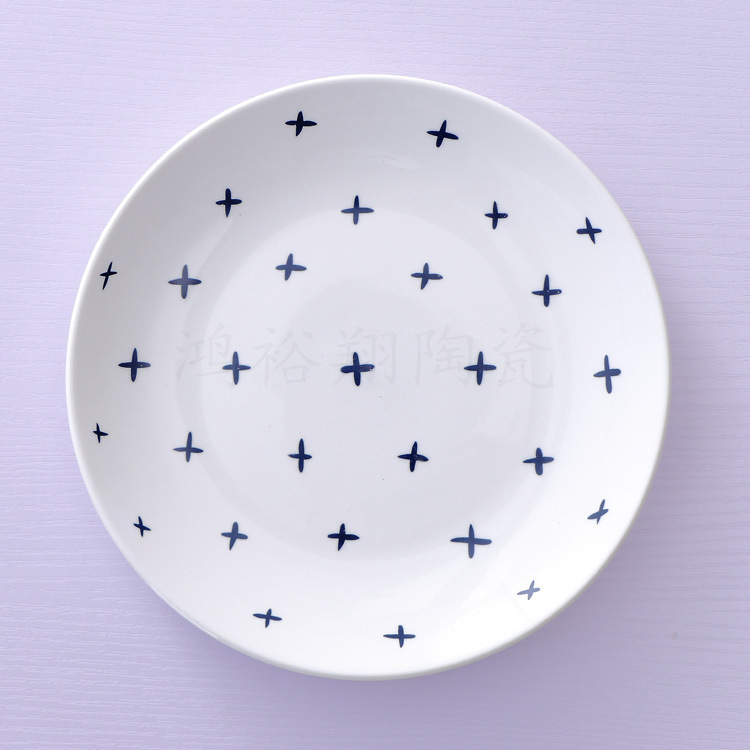 8 인치 얕은 플레이트 X