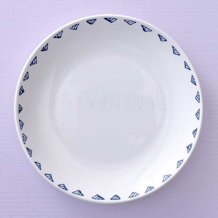 6 인치 얕은 접시 삼각형