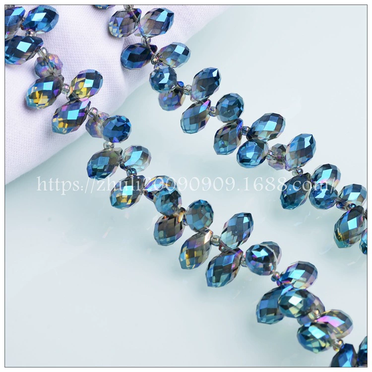 Water-Drop Crystal Beads (Yisuozhu) 6×12 mm, AB & Transparent Colors, DIY Jewelry Supplies