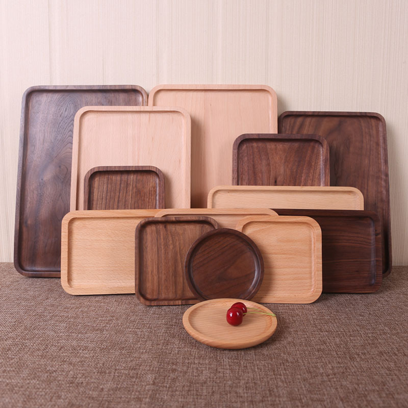 Haya, nogal negro, sándalo negro, madera maciza, posavasos, bandejas de madera, procesamiento de artesanías, letras de soporte para teléfonos móviles