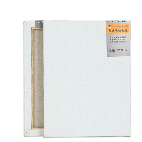 Left painted canvas frame pure cotton linen blended canvas board art student special white back nailed oil painting frame wholesale