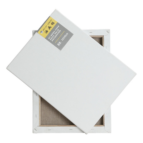 Left painted canvas frame pure cotton linen blended canvas board art student special white back nailed oil painting frame wholesale