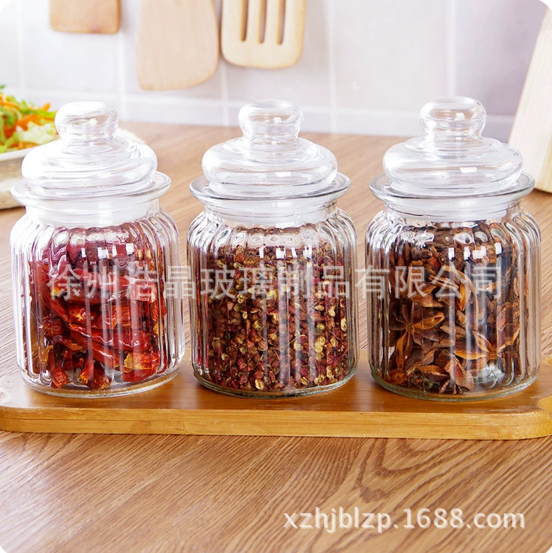 Герметичная портативная стеклянная банка для закусок герметичная банка для чая для хранения сухофруктов и конфет кухонное хранилище разных зерен
