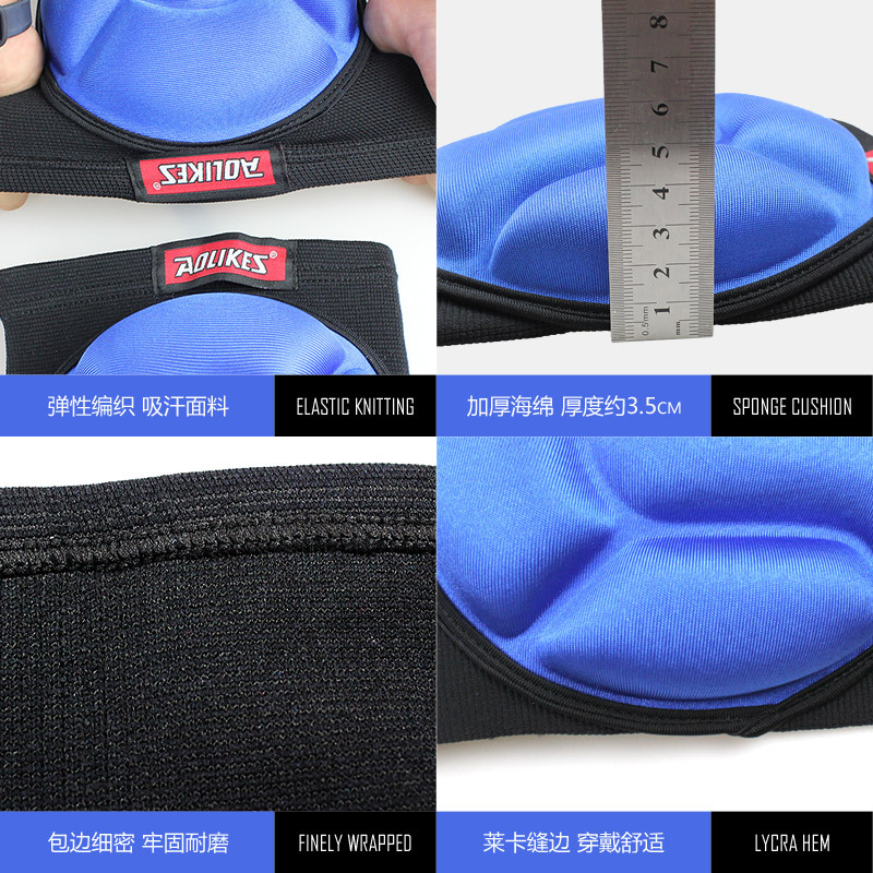 Fábrica directa engrosada anti-colisión esponja rótula fila de baile rótula entrenamiento militar rodilla en stock al por mayor