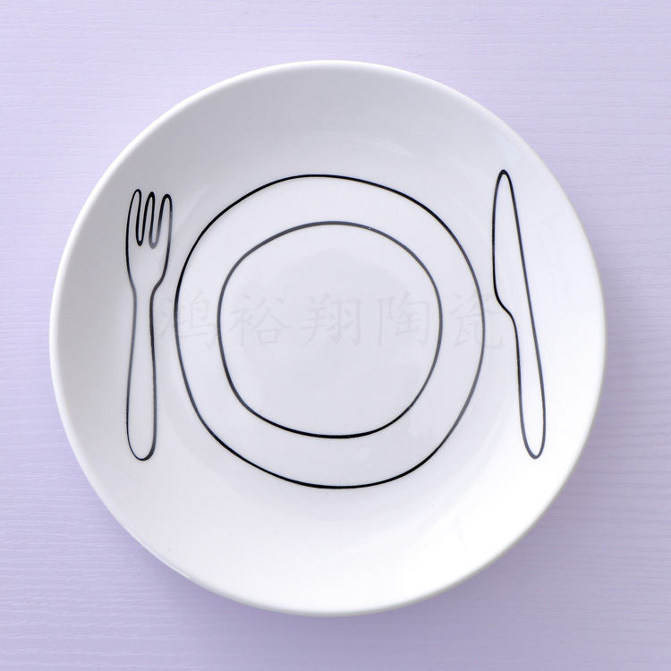 6 인치 얕은 플레이트 나이프 및 포크