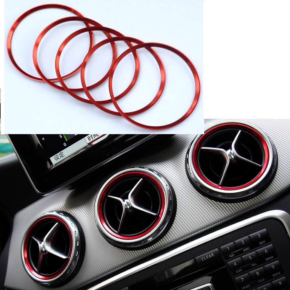 Suitable for Mercedes-Benz A- Class B- Class CLA GLA air conditioning air outlet decoration ring decoration stickers Mercedes-Benz decoration