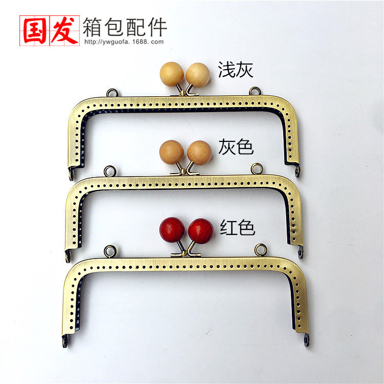 18CM cuadrado brillante madera oro 20mm madera maciza color tronco japonés perlas de caramelo 0406 - GT