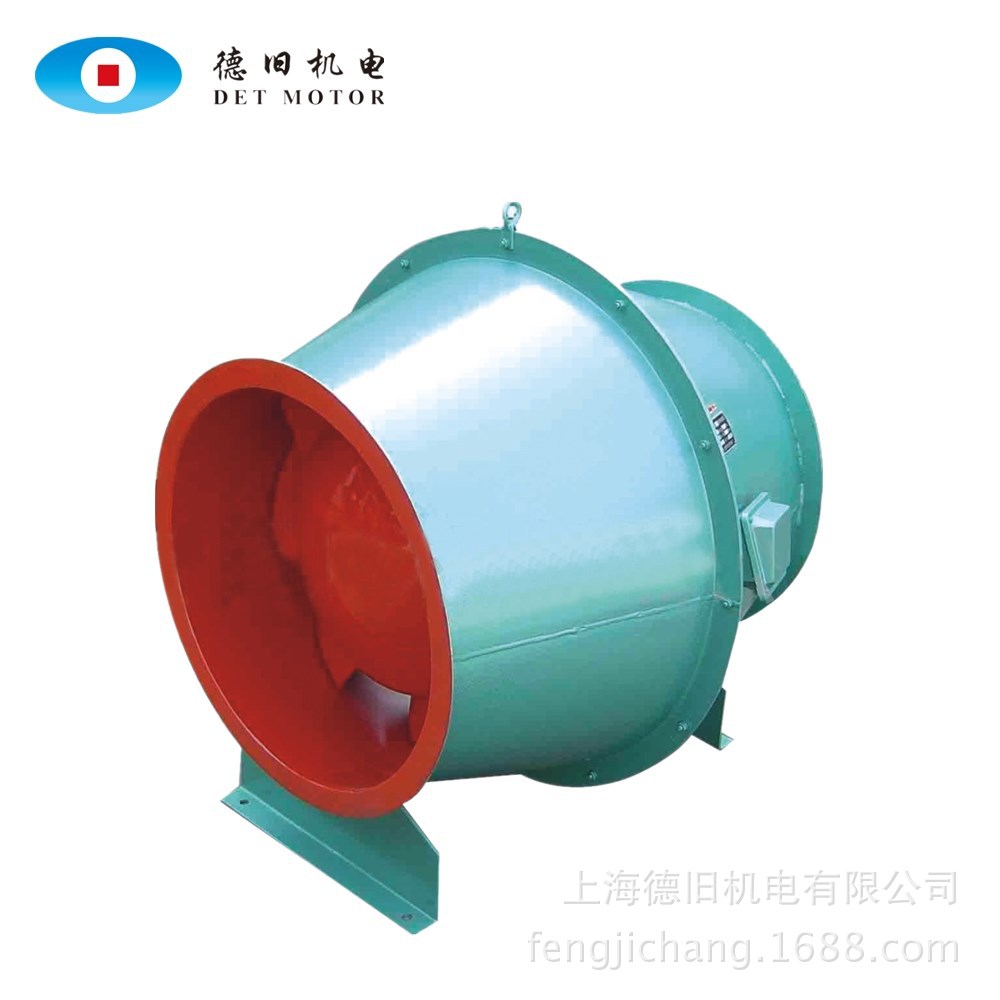 供应斜流式管道风机 用于工厂消防工程排烟厂 加压低噪声送烟排风