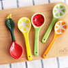 Ceramic tableware for feeding, spoon, coffee dessert fruit mixing stick home use