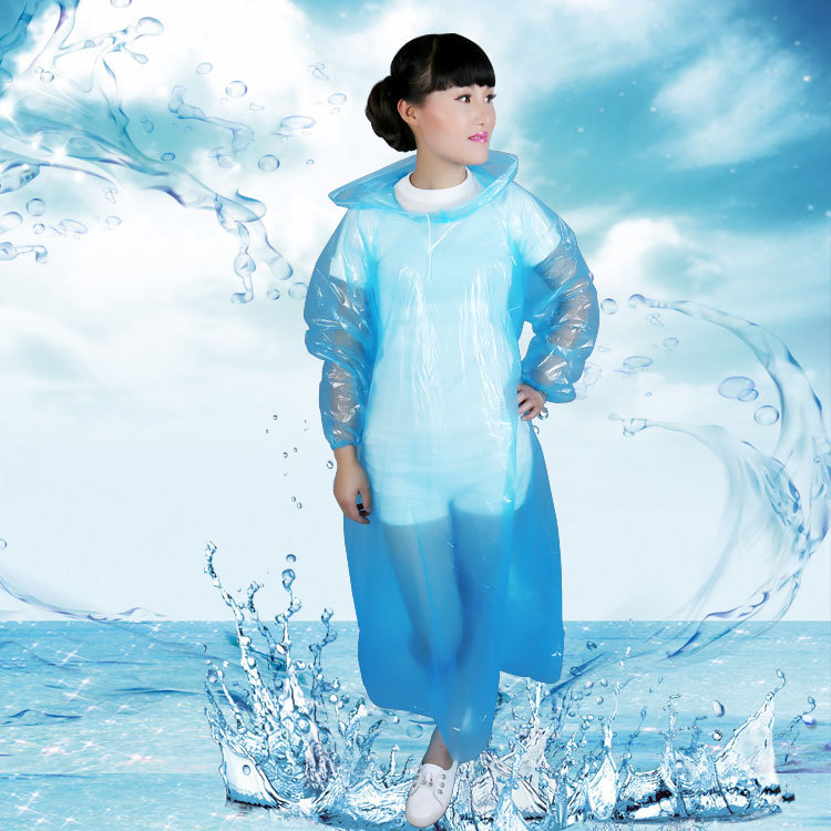 Disposable Outdoor Mountaineering Thickened Transparent One-piece Raincoat Poncho Wholesale Ultra Light Portable Men's and Women's Fashion Raincoat