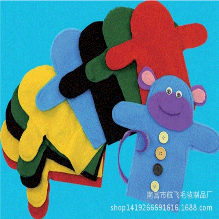 外贸宝宝布艺毛毡指偶手指偶圣诞礼物儿童节礼物动漫玩具玩偶