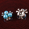 Children's metal hair accessory from pearl handmade, wholesale