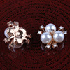 Children's metal hair accessory from pearl handmade, wholesale