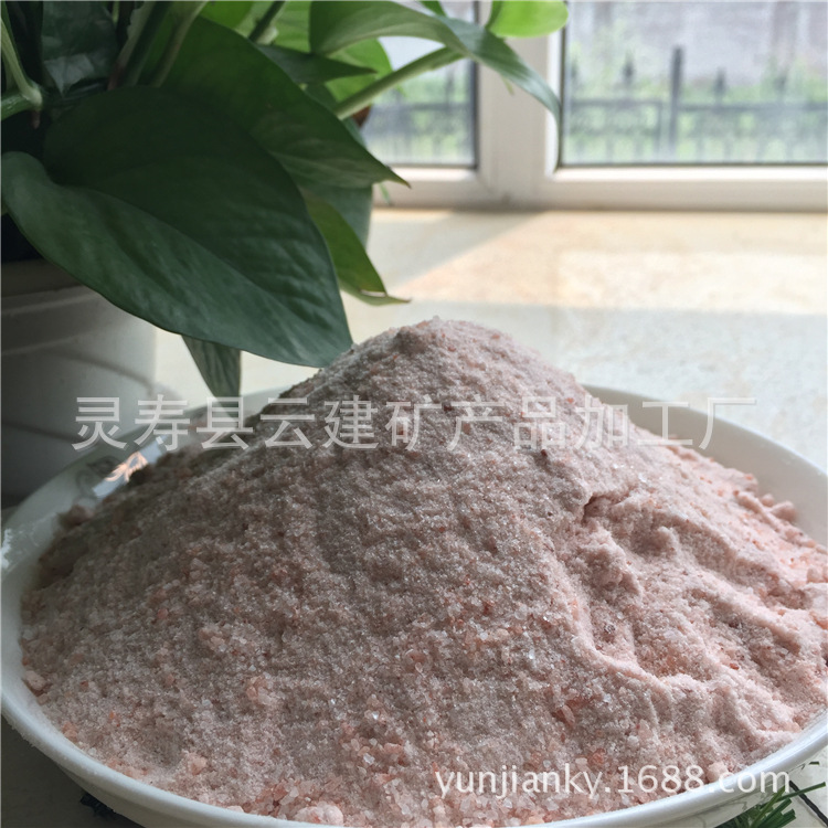 厂家批发0.1-0.2mm喜马拉雅盐 玫瑰盐 汗蒸房水晶盐沙 矿盐 盐粉