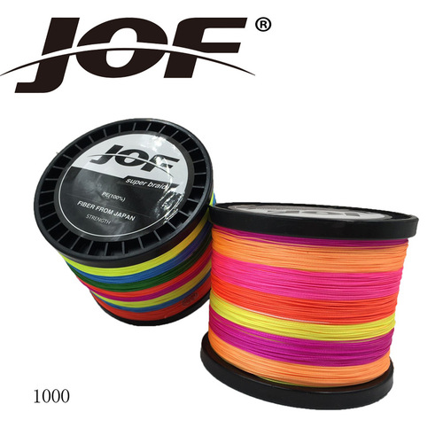 JOF Xinli fishing gear 8 braid PE Dalima colorful fishing line 1000 meters anti-biting line fishing line fishing line cross-border