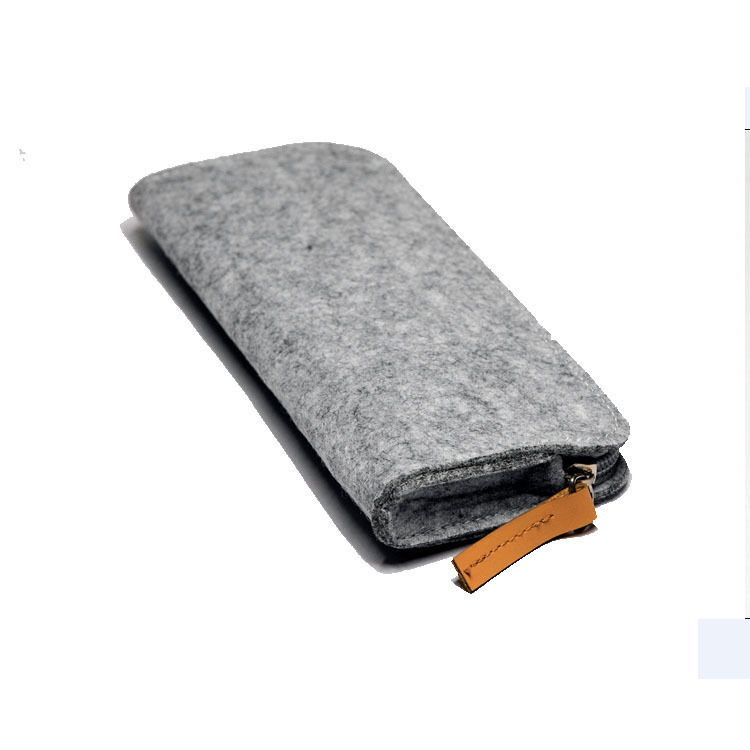 网红毛毡包大容量毛毡文具袋 毛毡多功能毛毡笔袋可加LOGO