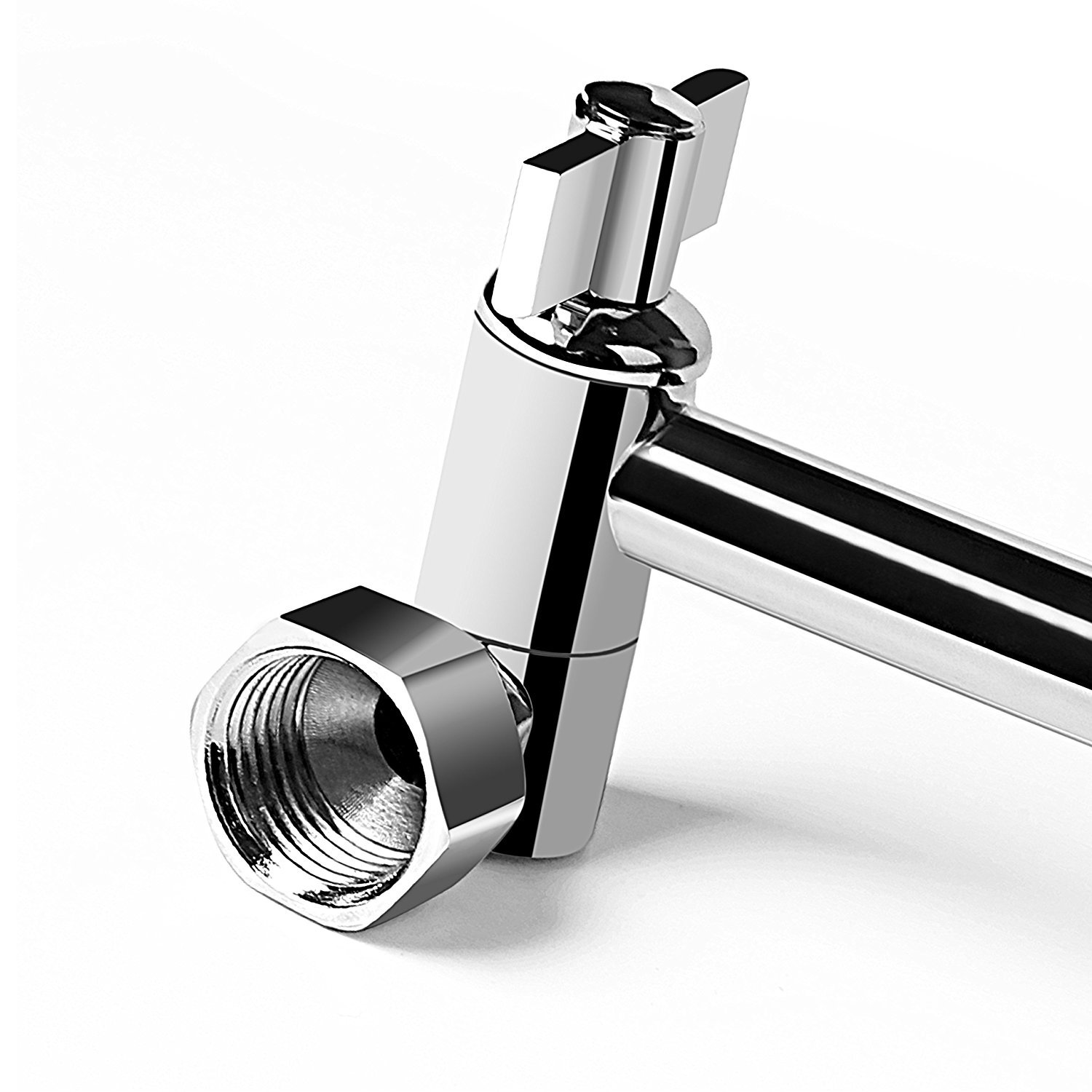 Barra de extensión de ducha de baño transfronterizo Conexión de rociador superior de ducha ajustable soporte de brazo de ducha con varilla de extensión de dientes