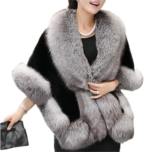 Fur gown, fluffy oversized shawl, faux fox-fur shawl, bridal gown shawl, fluffy coat, warm rabbit fur.