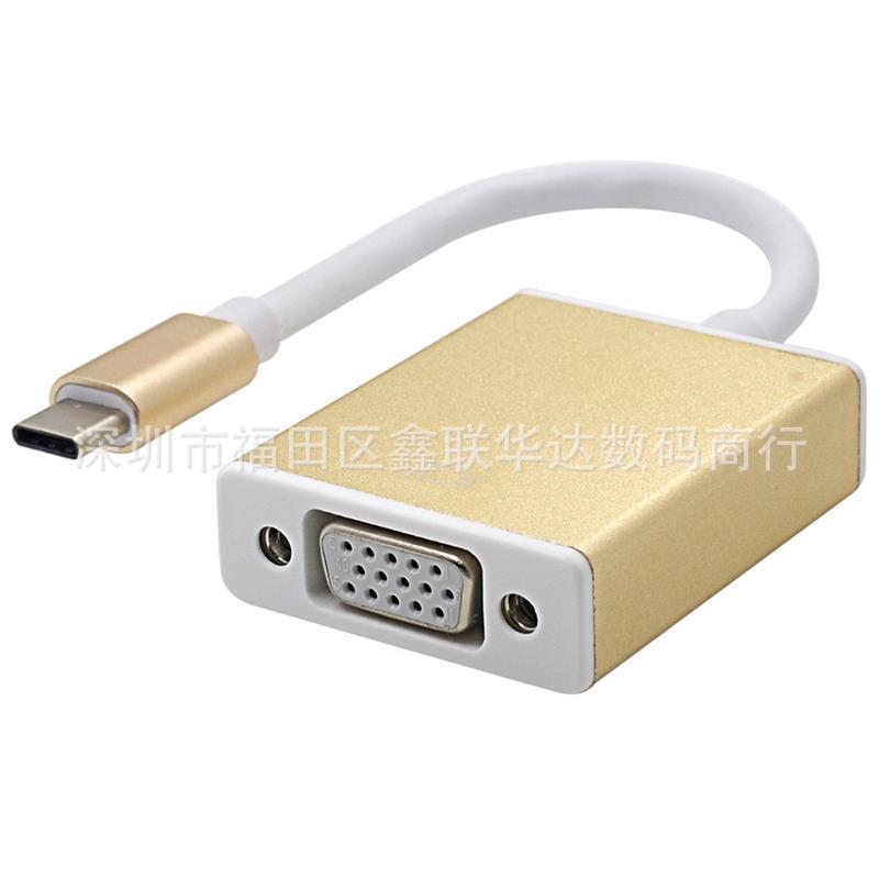 type-C to vga adapter cable usb3.1type-c to vga HD cable VGA Converter Cable type-C to vga adapter cable usb3.1type-c to vga HD cable VGA Converter Cable