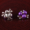 Children's metal hair accessory from pearl handmade, wholesale