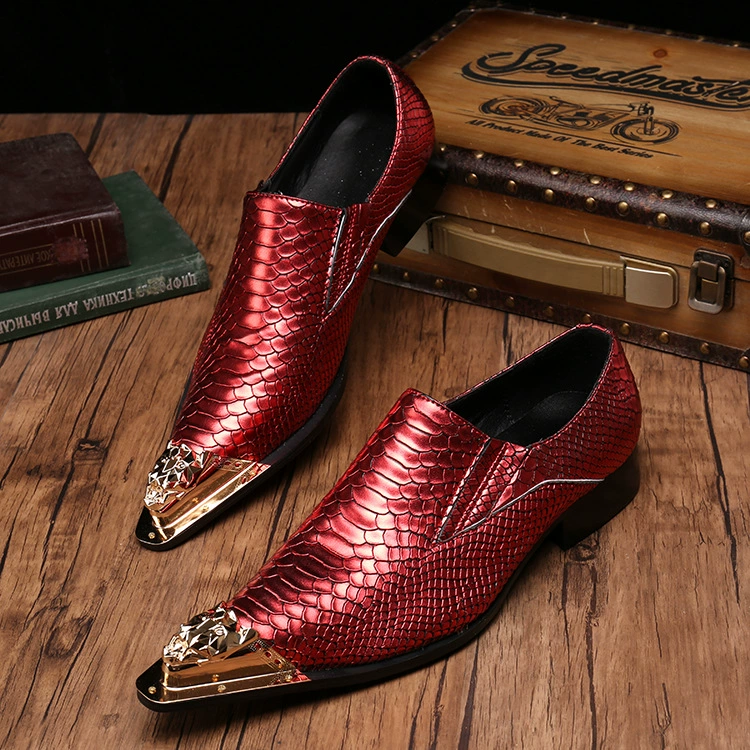 Модные молодежные модные кожаные туфли в Корейском стиле из британской воловьей кожи, деловая официальная одежда, кожаные мужские туфли без шнуровки