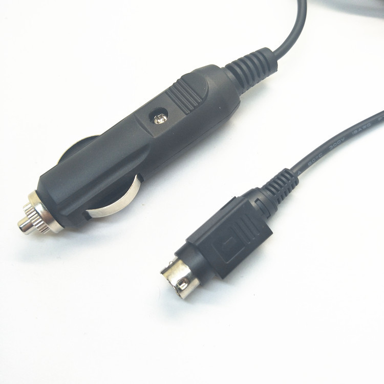 Factory Customized Power Din to Car Cigarette Lighter Cable Black Car Equipment Dc Power Cord